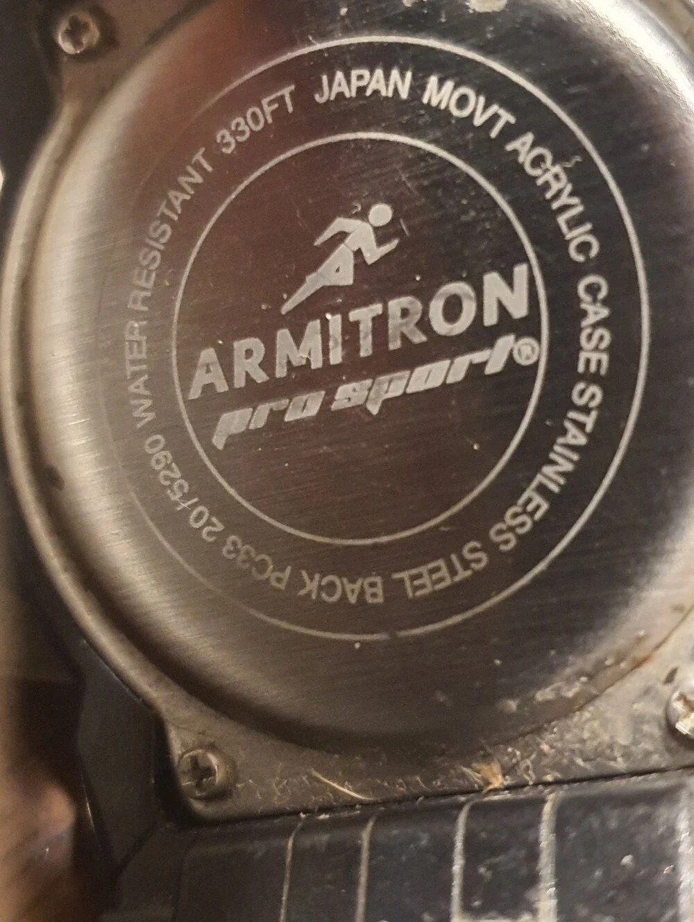 Armitron Pro Sport Black/Red Men's Watch w/ Day-Date